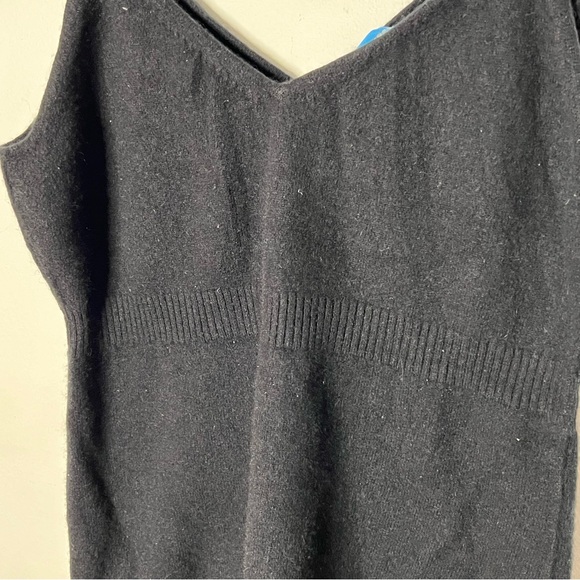 White + Warren Cashmere Tank Black Size XL Basic Minimalist - Picture 2 of 6